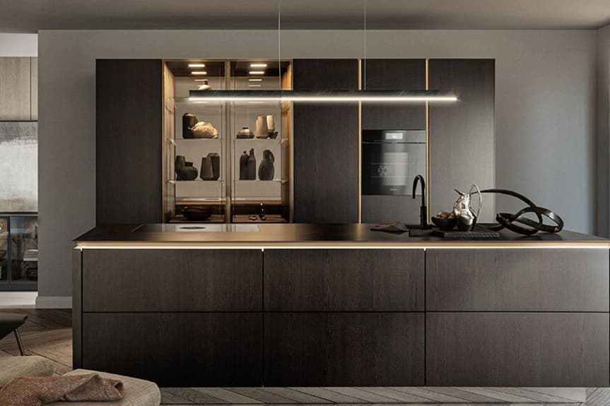 leefruimte dan keuken, de SieMatic SLX PURE