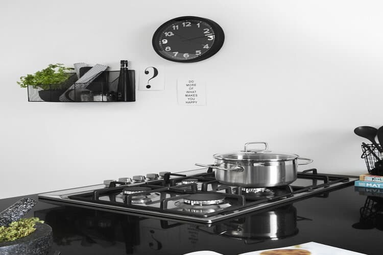 Landelijke keuken zwart